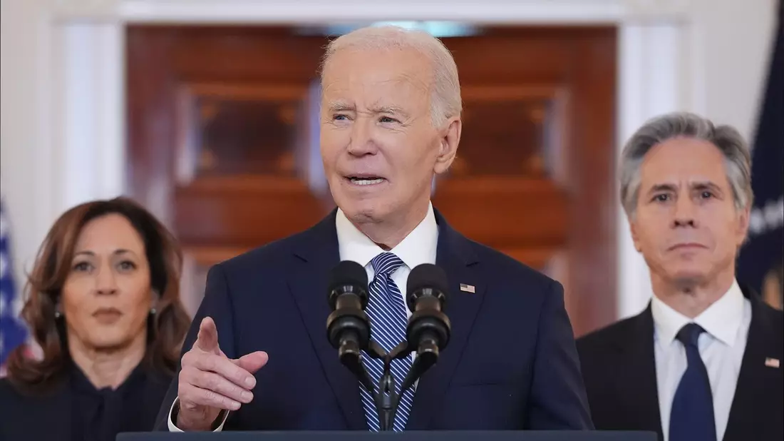 Der scheidende US-Präsident Biden hat die drei Phasen des Gaza-Deals dargelegt.  - Bild: Evan Vucci/AP/dpa