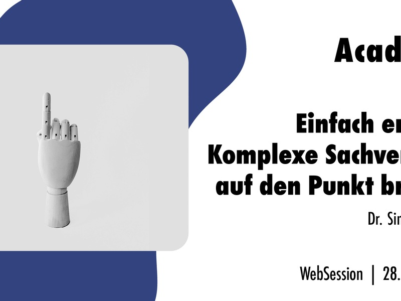 Einfach erklärt: Komplexe Inhalte auf den Punkt bringen / Ein Webinar der news aktuell Academy - Foto: presseportal.de