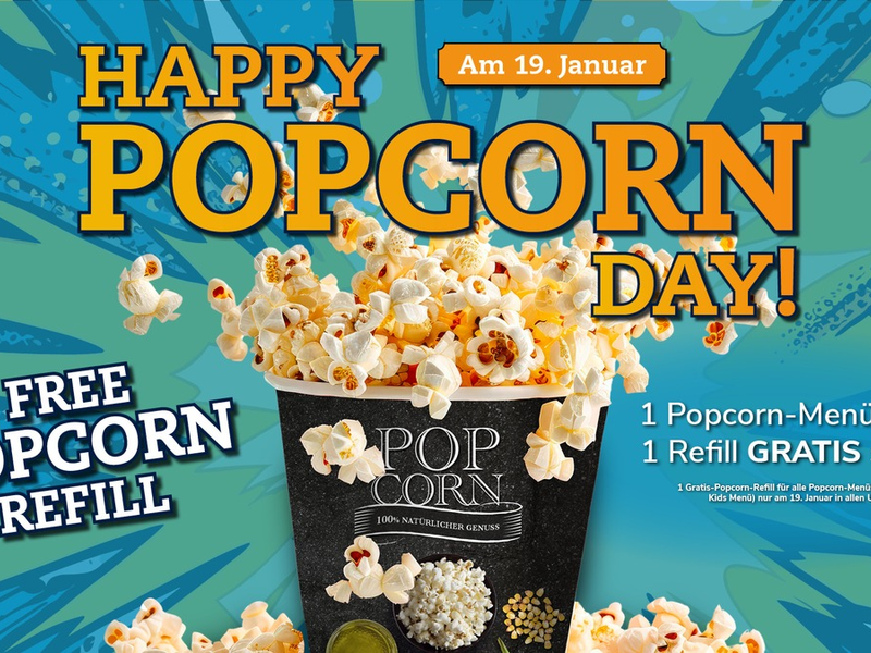 So schmeckt Kino: UCI feiert Tag des Popcorns / Große Popcorn-Aktion am 19. Januar in allen UCI Kinos - Foto: presseportal.de