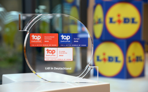 Attraktiver Arbeitgeber: Lidl in Deutschland ist zum vierten Mal in Folge Top Employer - Foto: presseportal.de