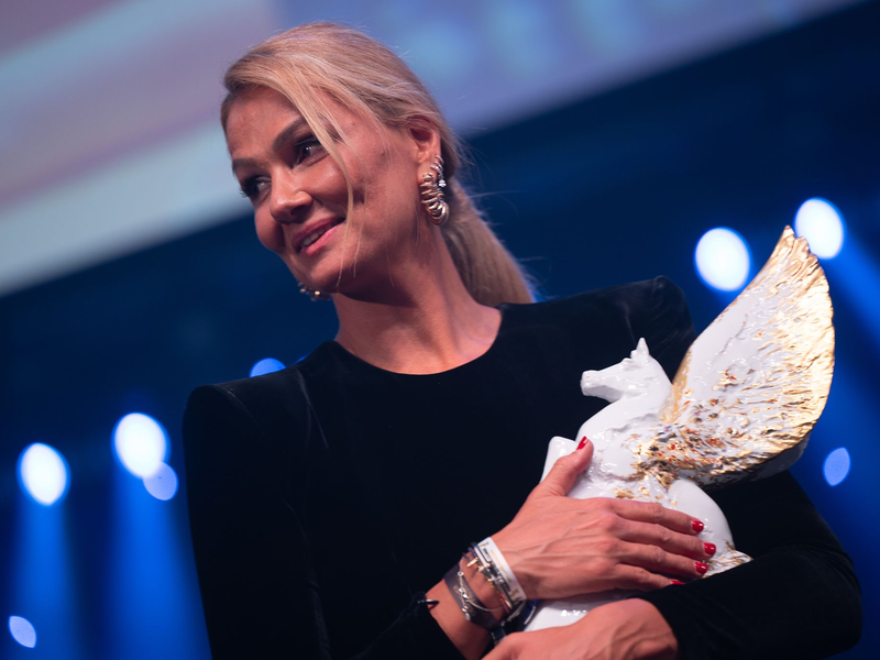  Franziska van Almsick würde gern das Leistungsprinzip stärker in der Gesellschaft verankern. - Foto: Sebastian Gollnow/dpa