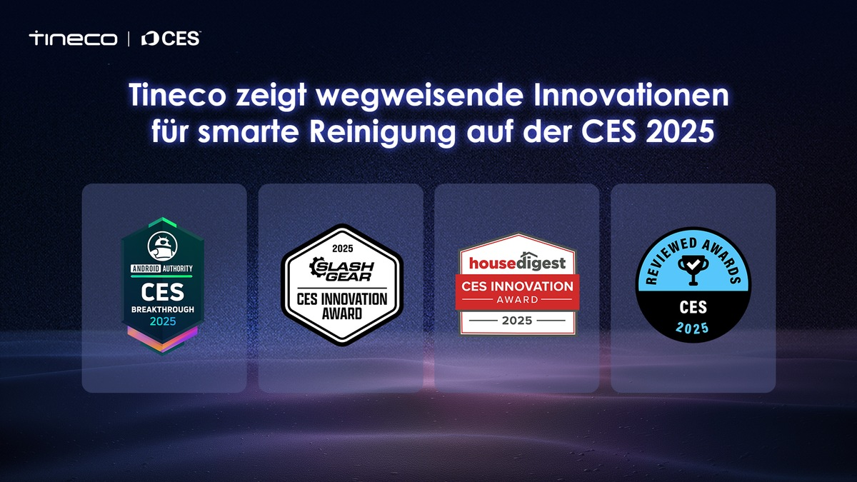 Voller Erfolg auf CES 2025: Tineco vierfach ausgezeichnet für Innovationen in der smarten Bodenpflege - Foto: presseportal.de