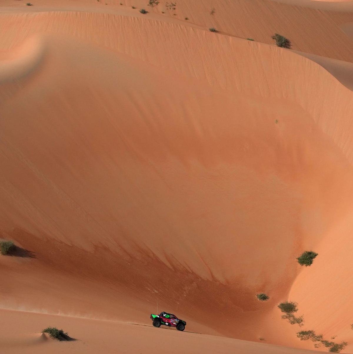 Der deutsche Beifahrer triumphiert zum zweiten Mal bei der Rallye Dakar. - Foto: Christophe Ena/AP/dpa