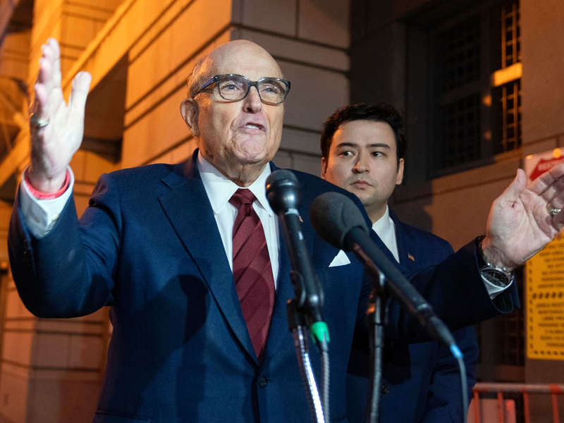 Der Ex-Bürgermeister von New York liegt laut einem Sprecher im Krankenhaus (Archivbild). - Foto: Jose Luis Magana/AP/dpa