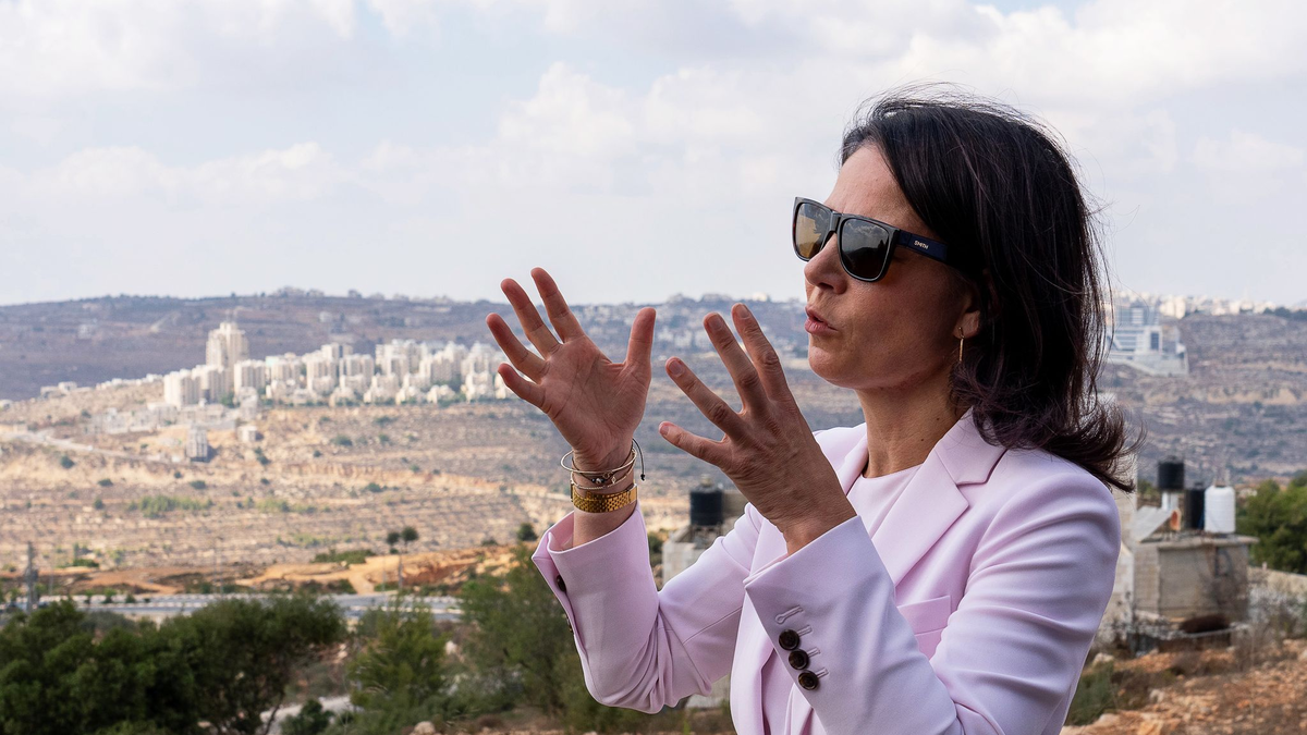 Außenministerin Baerbock beim Besuch Palästinensischer Gebiete. (Archiv) - Foto: Soeren Stache/dpa