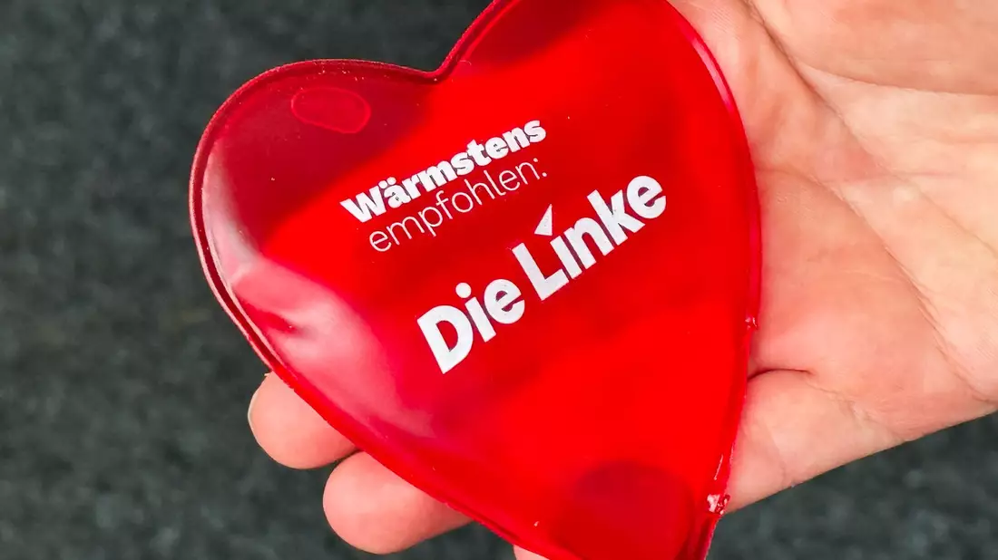 Die Linke macht Wahlkampf - und empfiehlt sich selbst. (Archivbild) - Bild: Robert Michael/dpa