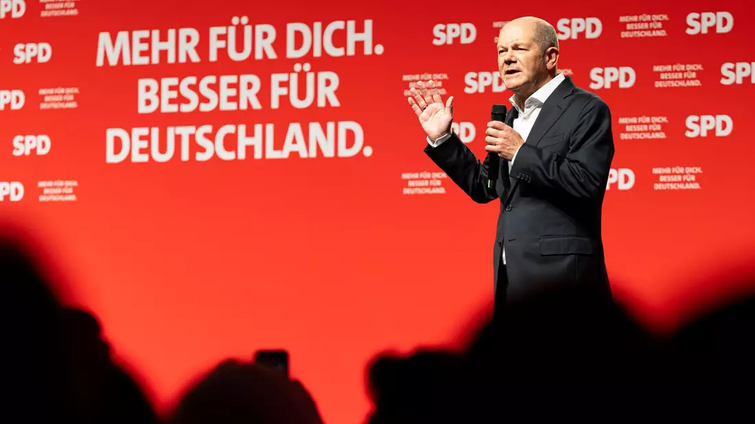 Scholz hofft auf ein Kriegsende noch im Jahr 2025.  - Bild: Michael Matthey/dpa