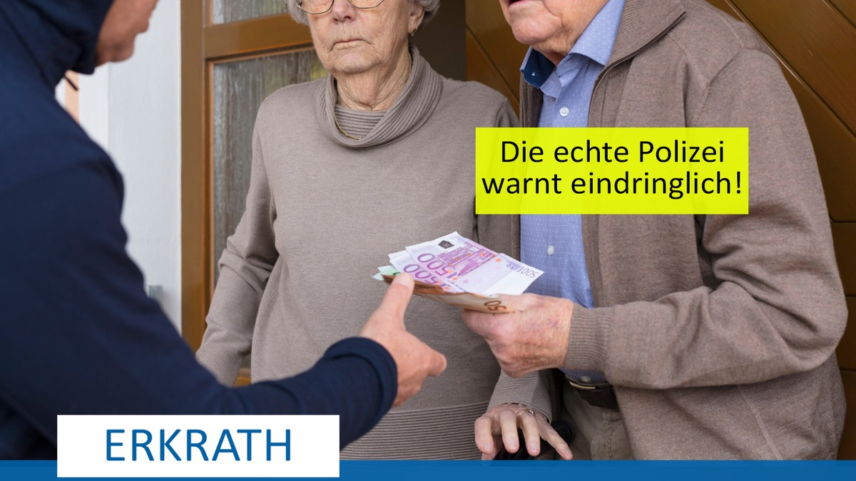 POL-ME: Falsche Polizeibeamte: 89 Jahre alter Senior wird Opfer des 
