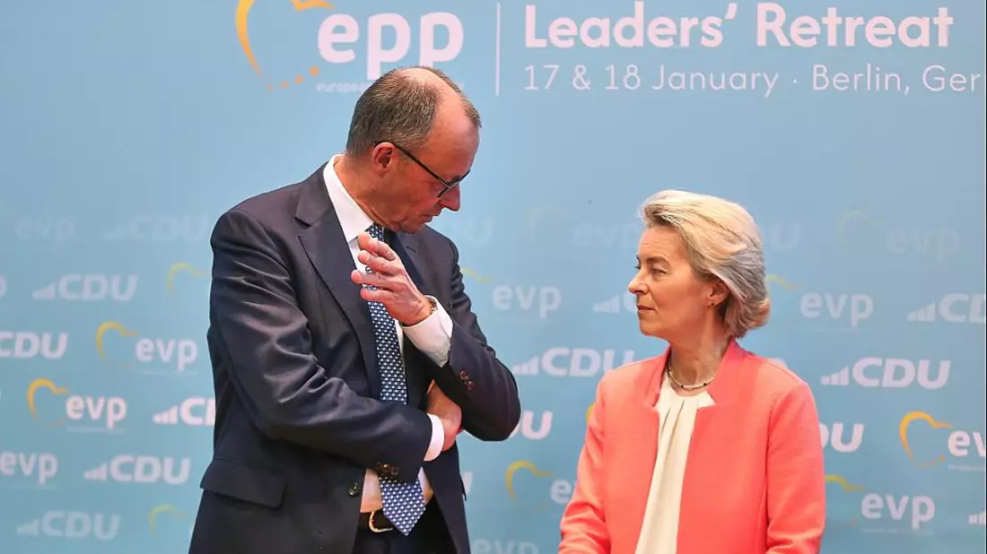 Friedrich Merz und Ursula von der Leyen am 17.01.2025 - Bild: über dts Nachrichtenagentur
