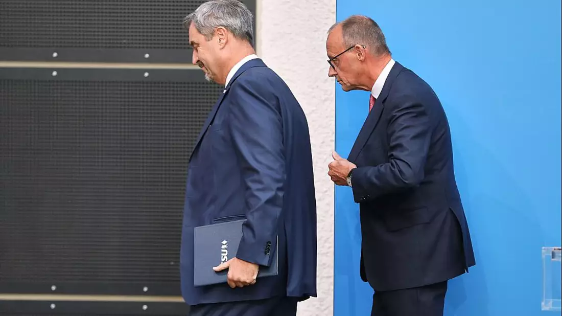 Markus Söder und Friedrich Merz (Archiv) - Bild: über dts Nachrichtenagentur
