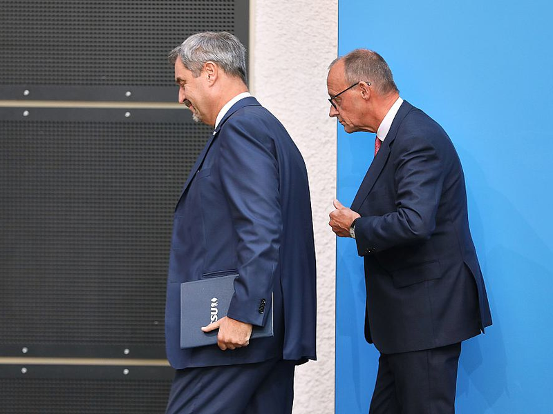 Markus Söder und Friedrich Merz (Archiv) - Foto: über dts Nachrichtenagentur