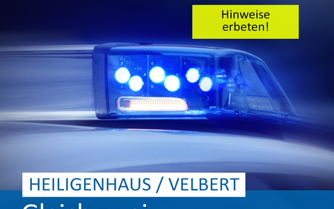 POL-ME: Zwei Raubüberfälle auf Wettbüros: Polizei ermittelt - Velbert / Heiligenhaus - 2501060 - Foto: presseportal.de