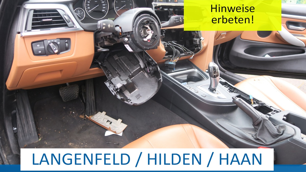 POL-ME: Täter entwendeten Airbags und Navigationsgeräte: Mehrere Autos ausgeschlachtet - Hilden / Haan / Langenfeld - 2501061 - Foto: presseportal.de
