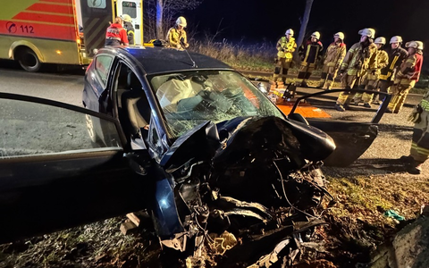 FW-OLL: Verkehrsunfall auf der Garreler Straße - Foto: presseportal.de