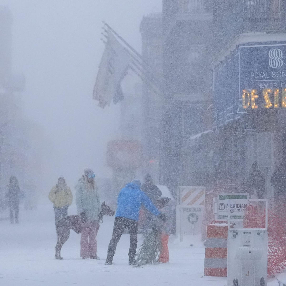 Die US-Südstaaten erleben seltenes Winterwetter. - Foto: Gerald Herbert/AP/dpa