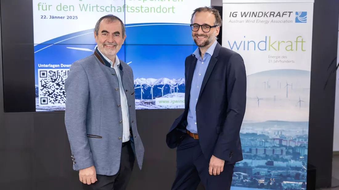 Pressekonferenz der IG Windkraft - Bild: IG Windkraft Österreich/APA-Fotoservice/Juhasz über pressetext.de