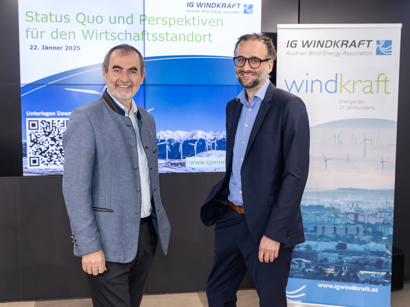 Pressekonferenz der IG Windkraft - Foto: IG Windkraft Österreich/APA-Fotoservice/Juhasz über pressetext.de