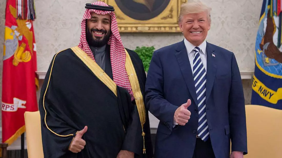 Trump kennt Salman schon aus seiner ersten Amtszeit als US-Präsident. (Archivbild) - Bild: ---/SPA/dpa