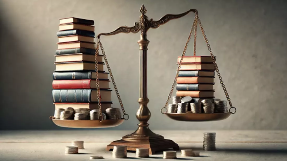 Bildung ist häufig ein entscheidender Faktor für die finanziellen Möglichkeiten im Berufsleben. - Bild: Dall-E 3