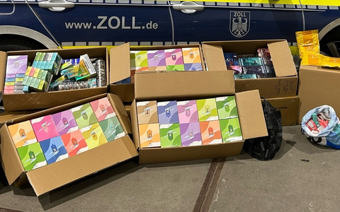 HZA-DO: Steueraufsichtskontrollen des Dortmunder Zolls / Einweg E-Zigaretten, Heats, Snus, CBD-Vapes und Wasserpfeifentabak sichergestellt - Foto: presseportal.de HZA-DO: Steueraufsichtskontrollen des Dortmunder Zolls / Einweg E-Zigaretten, Heats, Snus, CBD-Vapes und Wasserpfeifentabak sichergestellt - Foto: presseportal.de