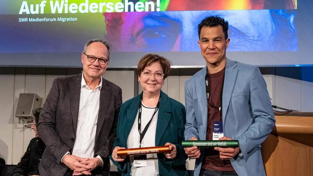 Konstruktiver Austausch beim 19. SWR Medienforum Migration Wir, hier. Debatten einer Migrationsgesellschaft - Bild: presseportal.de