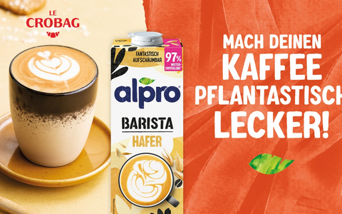 Alpro wird erster Partner für pflanzliche Milchalternativen bei Le Crobag - Foto: presseportal.de