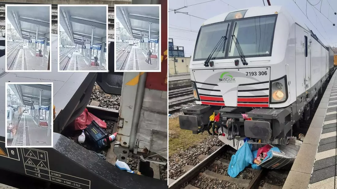 Bundespolizeidirektion München: Dramatische Szene im Ostbahnhof / Gefährlicher Eingriff in den Bahnverkehr - Bild: presseportal.de