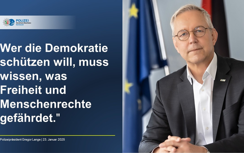 POL-DO: Wer die Demokratie schützen will, muss wissen, was Freiheit und Menschenrechte gefährdet - Foto: presseportal.de