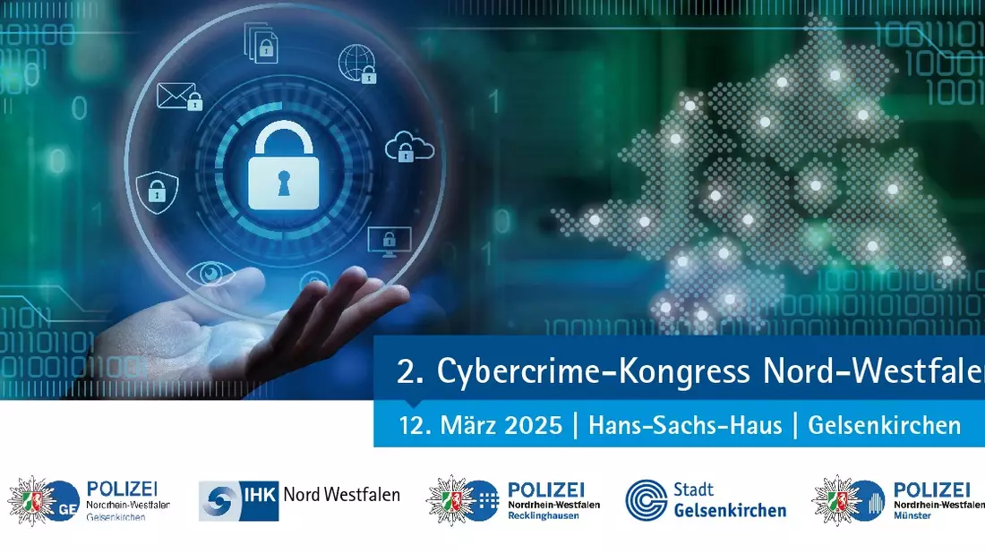 POL-MS: Recklinghausen/Bottrop/Gelsenkirchen/Münster: 2. Cybercrime-Kongress am 12. März 2025 im Gelsenkirchener Hans-Sachs-Haus - Bild: presseportal.de