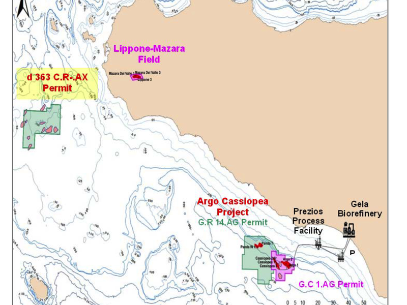 Karte des ADX-Lizenzgebiets vor Sizilien - Foto: ADX Energy über pressetext.de