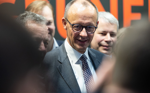 CDU-Kanzlerkandidat Friedrich Merz hat auf der Grünen Woche in Berlin viele Versprechungen in Richtung der Landwirtschaft gemacht. - Foto: Hannes P. Albert/dpa