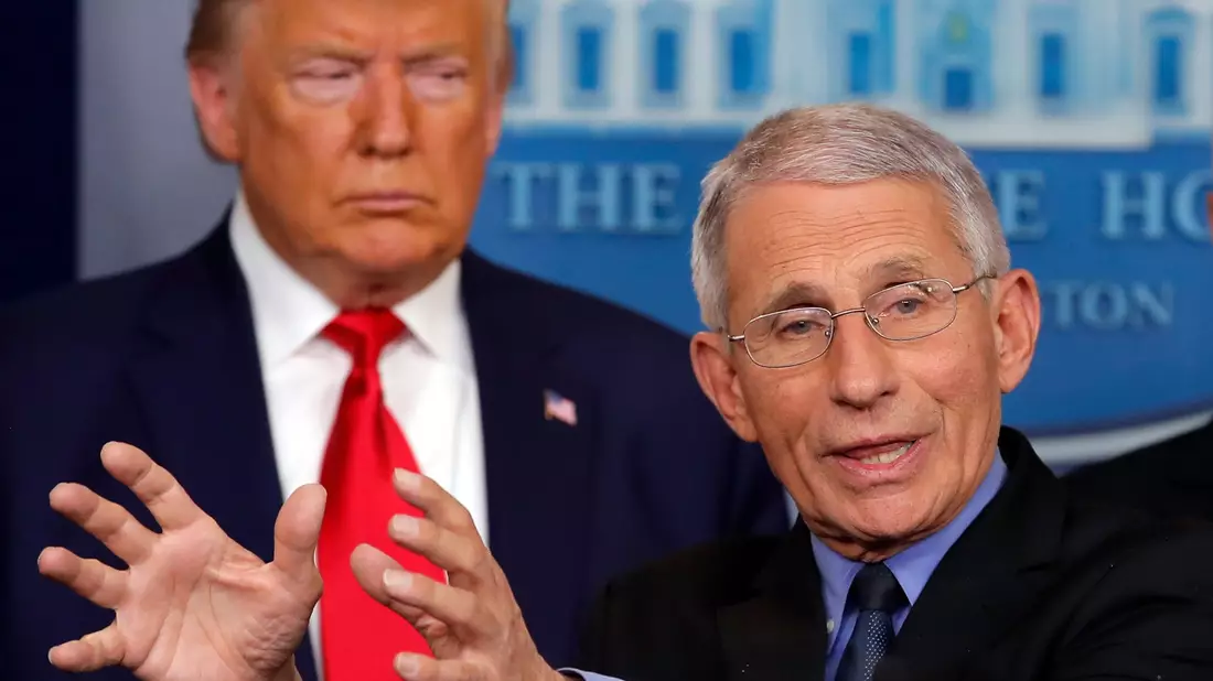 Trump: Fauci hat genug Geld verdient, um selbst für Personenschutz zu zahlen. (Archivbild) - Bild: Carolyn Kaster/AP/dpa
