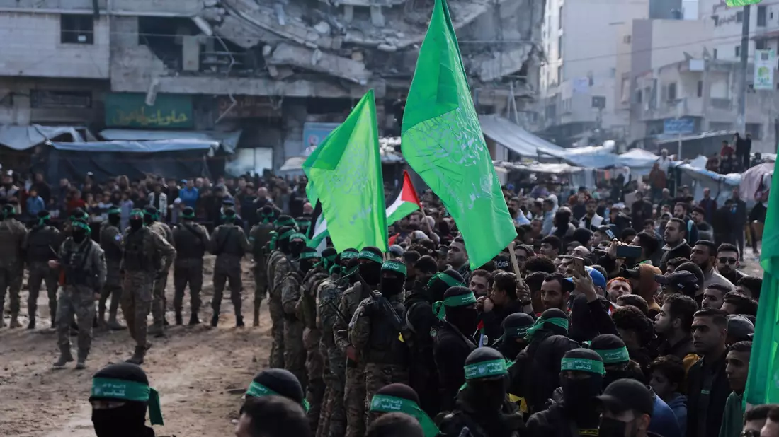 Hamas-Kämpfer im Gazastreifen. (Archivbild) - Bild: Abed Hajjar/AP/dpa