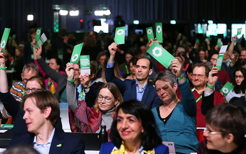 Abstimmung auf außerordentlichem Grünen-Parteitag am 26.01.2025 - Foto: über dts Nachrichtenagentur