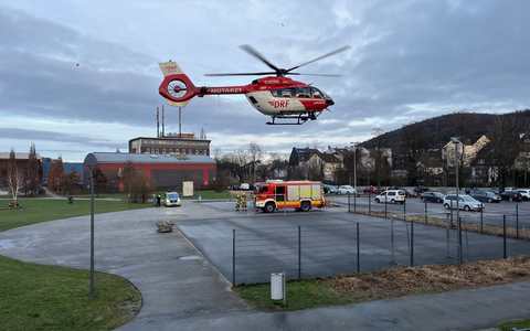 FW-EN: Hubschrauberlandung am Ennepebogen - Foto: presseportal.de