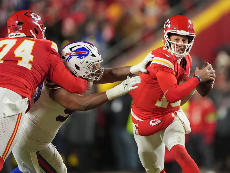 Patrick Mahomes hat die Kansas City Chiefs erneut in den Super Bowl geführt - Foto: Charlie Riedel/AP/dpa