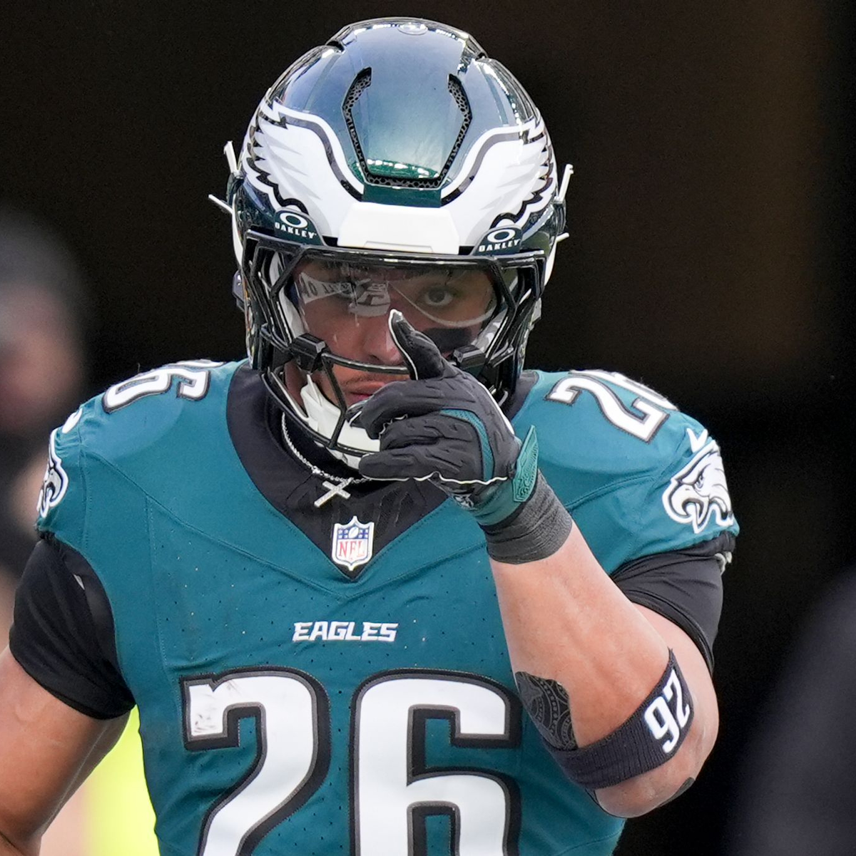 Saquon Barkley überragte beim Sieg der Eagles gegen Washington. - Foto: Chris Szagola/AP Photo/dpa