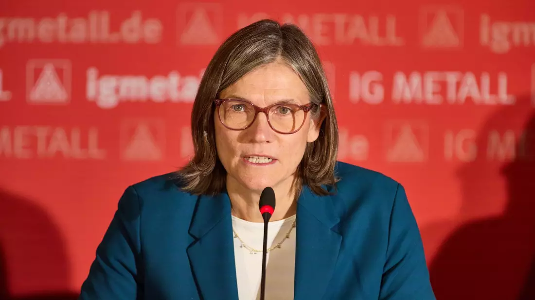 IG-Metall-Vorsitzende Christiane Benner - Bild: Georg Wendt/dpa