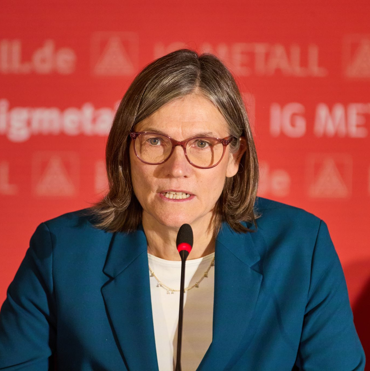 IG-Metall-Vorsitzende Christiane Benner - Foto: Georg Wendt/dpa
