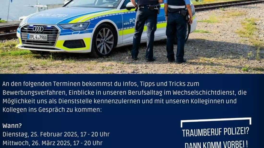 POL-PPRP: Berufsinformationsabende bei der Polizeiinspektion Ludwigshafen 2 -Termine 2025 - Bild: presseportal.de