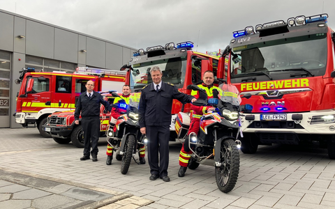 FW-LEV: Neue Einsatzfahrzeuge der Feuerwehr bieten mehr Sicherheit - Foto: presseportal.de