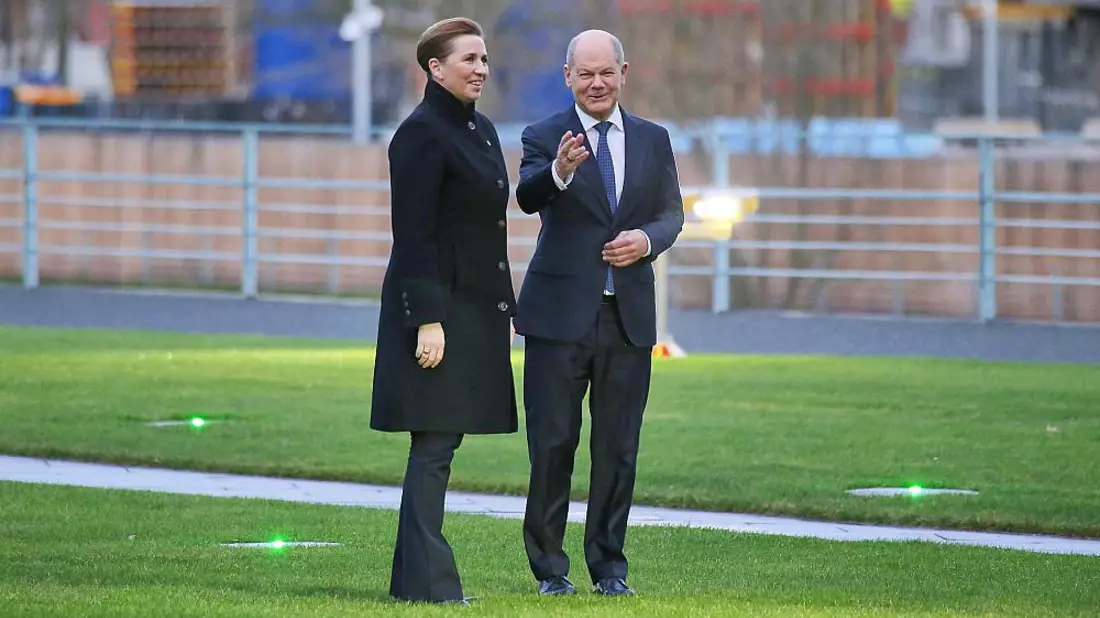 Mette Frederiksen und Olaf Scholz am 28.01.2025 - Bild: über dts Nachrichtenagentur