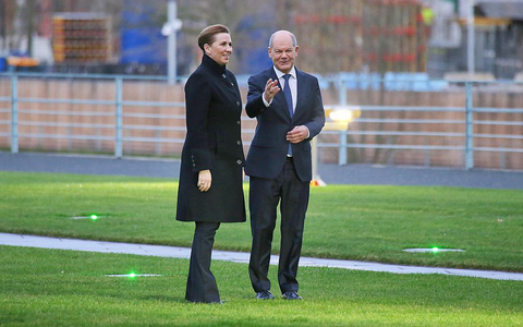 Mette Frederiksen und Olaf Scholz am 28.01.2025 - Foto: über dts Nachrichtenagentur