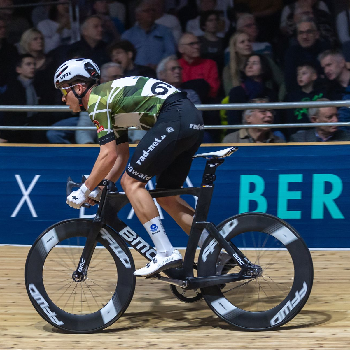 Bruno Keßler beim Berliner Sechstagerennen 2024 - Foto: Andreas Gora/dpa