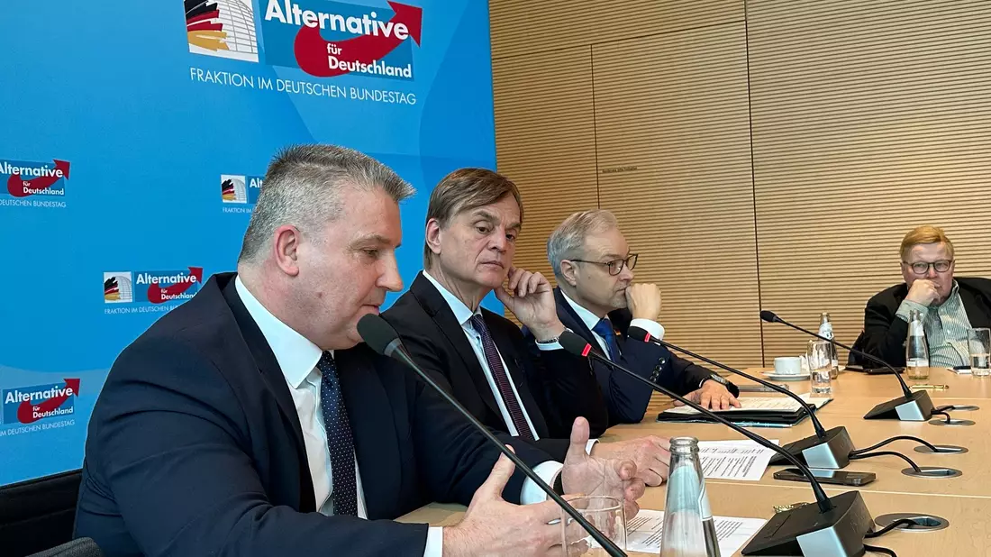 Die AfD-Fraktion kann der aktuellen Debatte viel Positives abgewinnen.  - Bild: Jörg Ratzsch/dpa