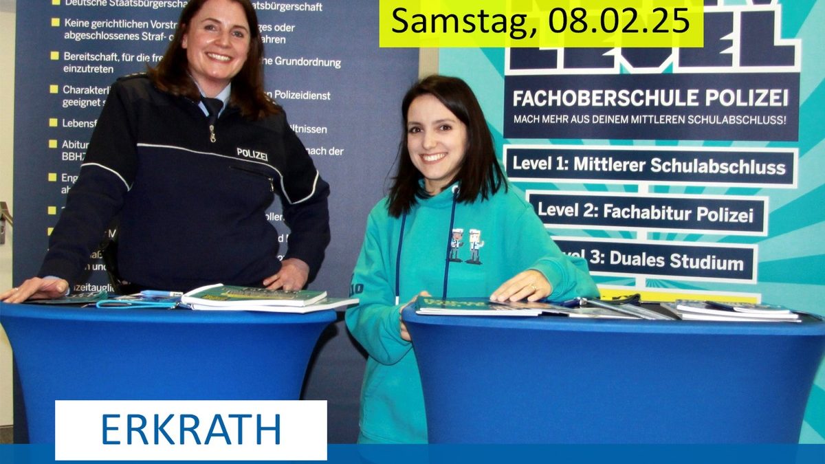 POL-ME: Terminankündigung: Die Polizei stellt sich auf Ausbildungsmesse vor - Erkrath - 2501105 - Foto: presseportal.de