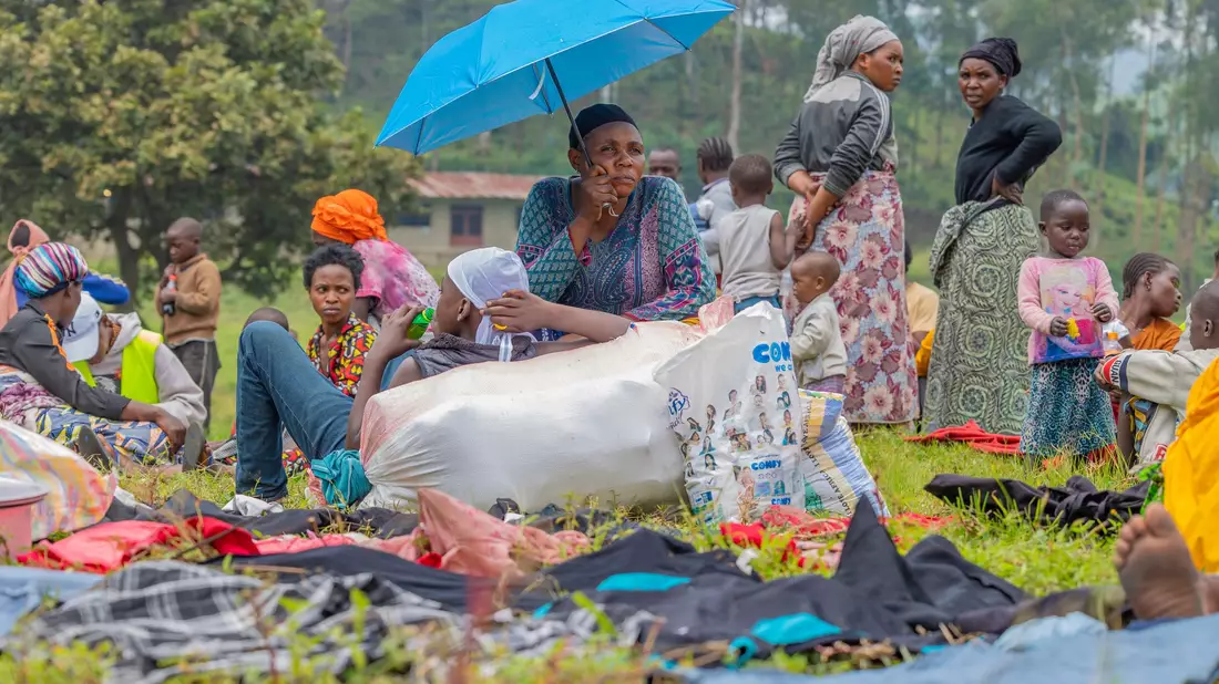 Flüchtlinge aus dem Ostkongo in Ruanda. - Bild: Yuhi Irakiza/AP/dpa