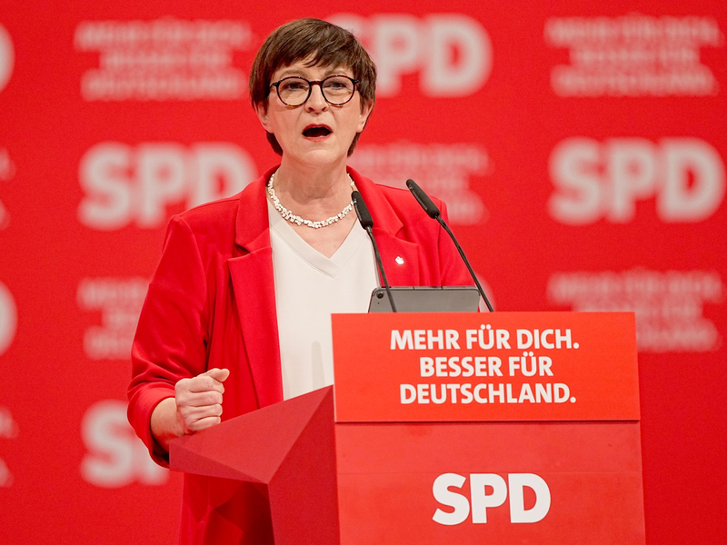 Die SPD-Chefin sieht Merz in einer Sackgasse. (Archivbild) - Foto: Michael Kappeler/dpa