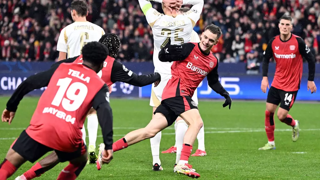 Bayer Leverkusen umgeht durch das 2:0 gegen Sparta Prag die Playoffs und steht direkt im Achtelfinale. - Bild: Federico Gambarini/dpa