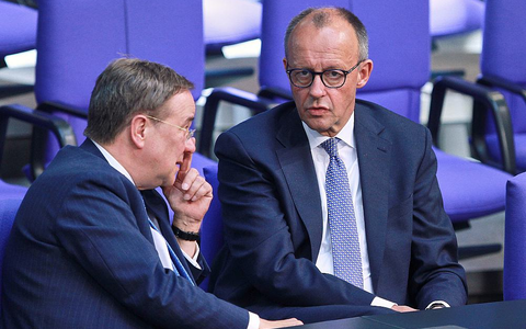 Armin Laschet und Friedrich Merz (Archiv) - Foto: über dts Nachrichtenagentur